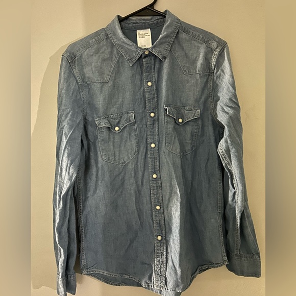 Denim H&M button-down - Picture 1 of 2